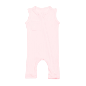 Hot Sale Baby Ribbed Romper Bodysuit Pajama Two Way Zipper Solid Sleeveless Infant Unisex Jumpsuit Sleepwear Newborn Onesie