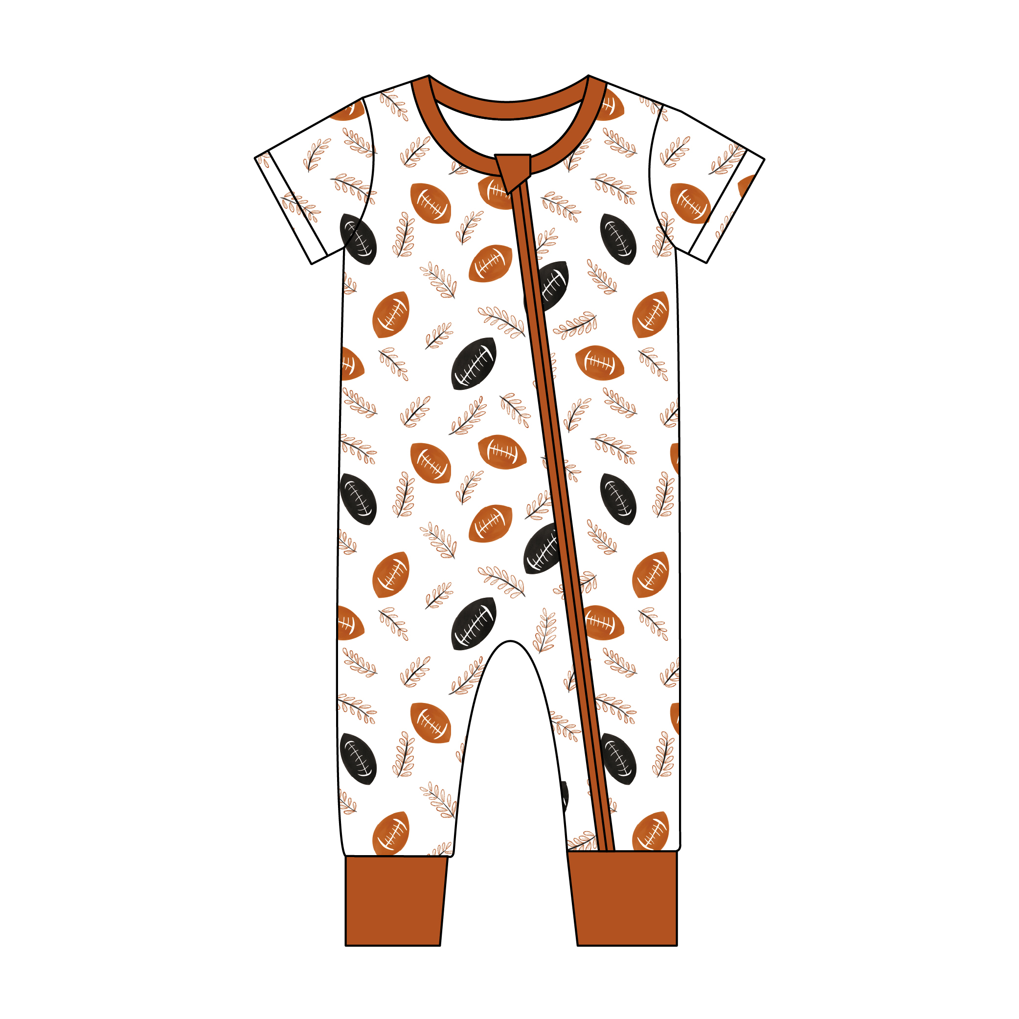 Custom 95% Bamboo 5% Spandex Newborn Onesie Bodysuit Two Way Zipper Short Sleeve Kids One Piece Sleepwear Pajama Baby Romper - Image 3