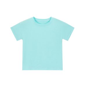 Customized Baby Summer Boys and Girls Bamboo Spandex Blank Toddler T Shirt Soft Short Sleeves T Shirt for Kids