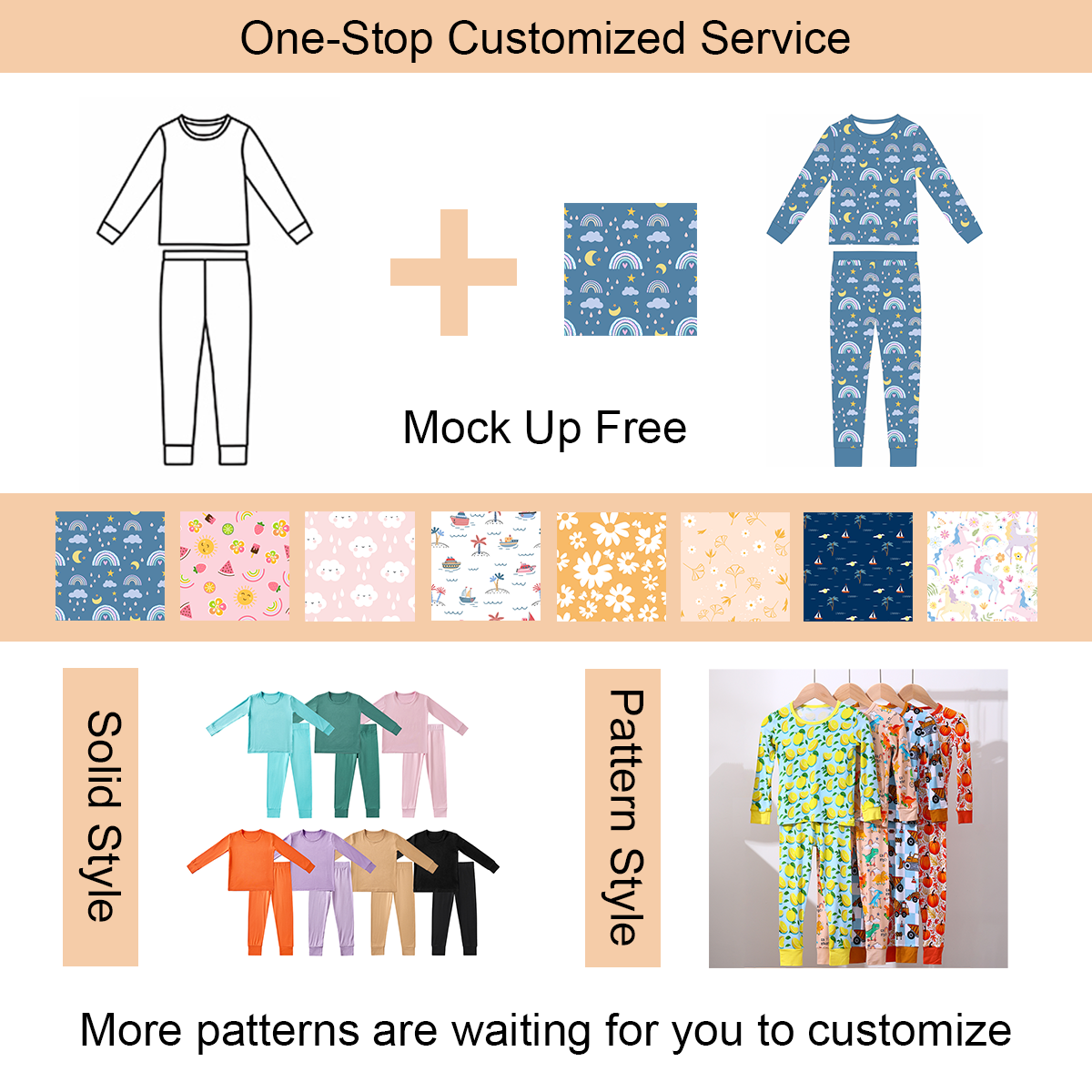 OEM ODM Custom Print Organic Bamboo Baby Toddler Sleepwear Pjs Clothing Set Kid Two Pieces Pajamas Set - Image 5