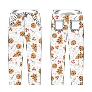 Custom Organic Bamboo Baby Leggings Children Unisex Breathable Trousers Ruffle Pocket Long Joggers Newborn Pants for Kids