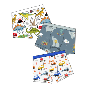 High Quality Bamboo Spandex Kids Boys Shorts Boxer Over Size Printing Children Underwear Panties Breathable Toddler Short Briefs