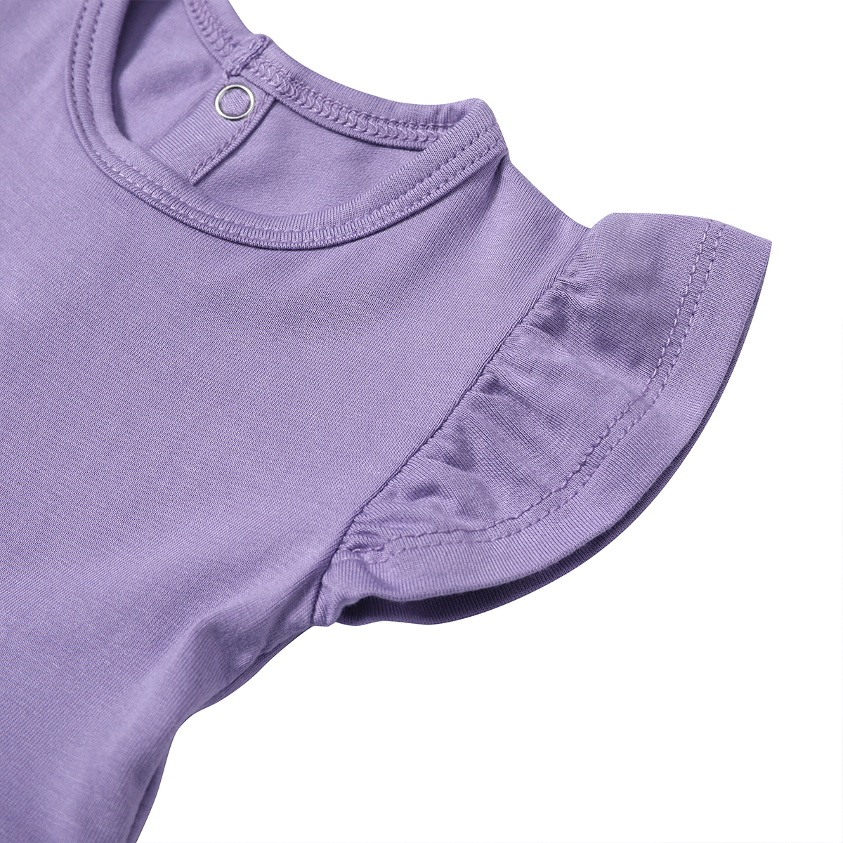 High Quality Bamboo Baby Girls Twirl Dress Bodysuit Digital Print Snap Button Ruffle Shoulder Sleeveless Onesie Twirl Dress - Image 2