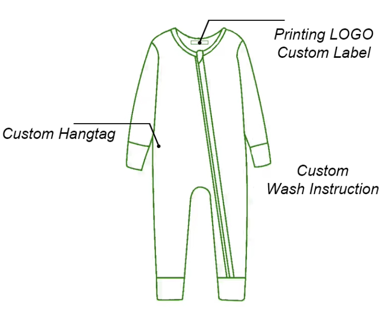 Custom Unisex Newborn Long Sleeve Romper Hooded Jumpsuit Hooded Zippy Romper Baby Clothes with Hood - Image 5