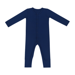New Plain Color Baby Boy Girl Organic Bamboo Outfit Onesie Long Sleeve Snap Button Closure Soft One Piece Infant Sleeper Romper