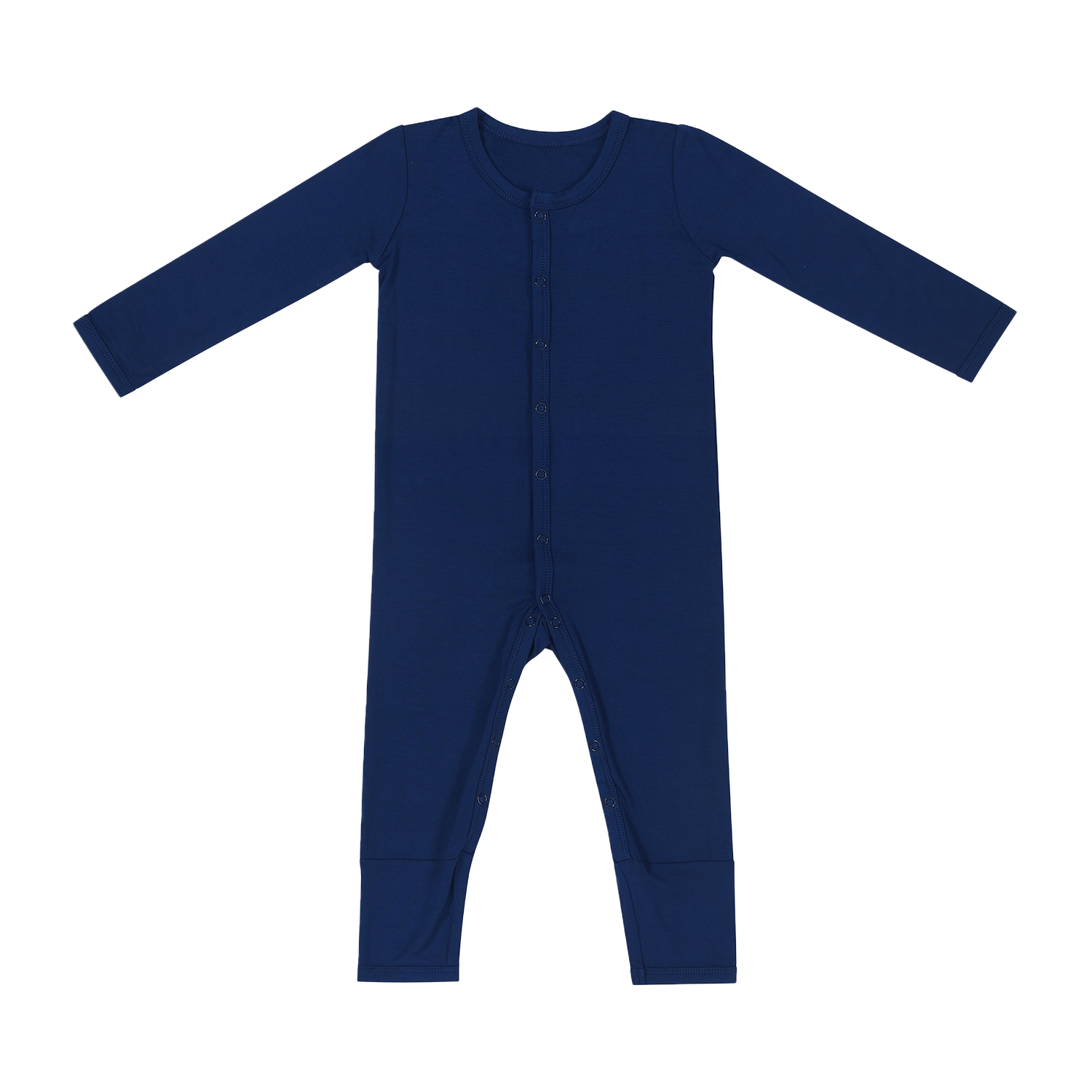 New Plain Color Baby Boy Girl Organic Bamboo Outfit Onesie Long Sleeve Snap Button Closure Soft One Piece Infant Sleeper Romper