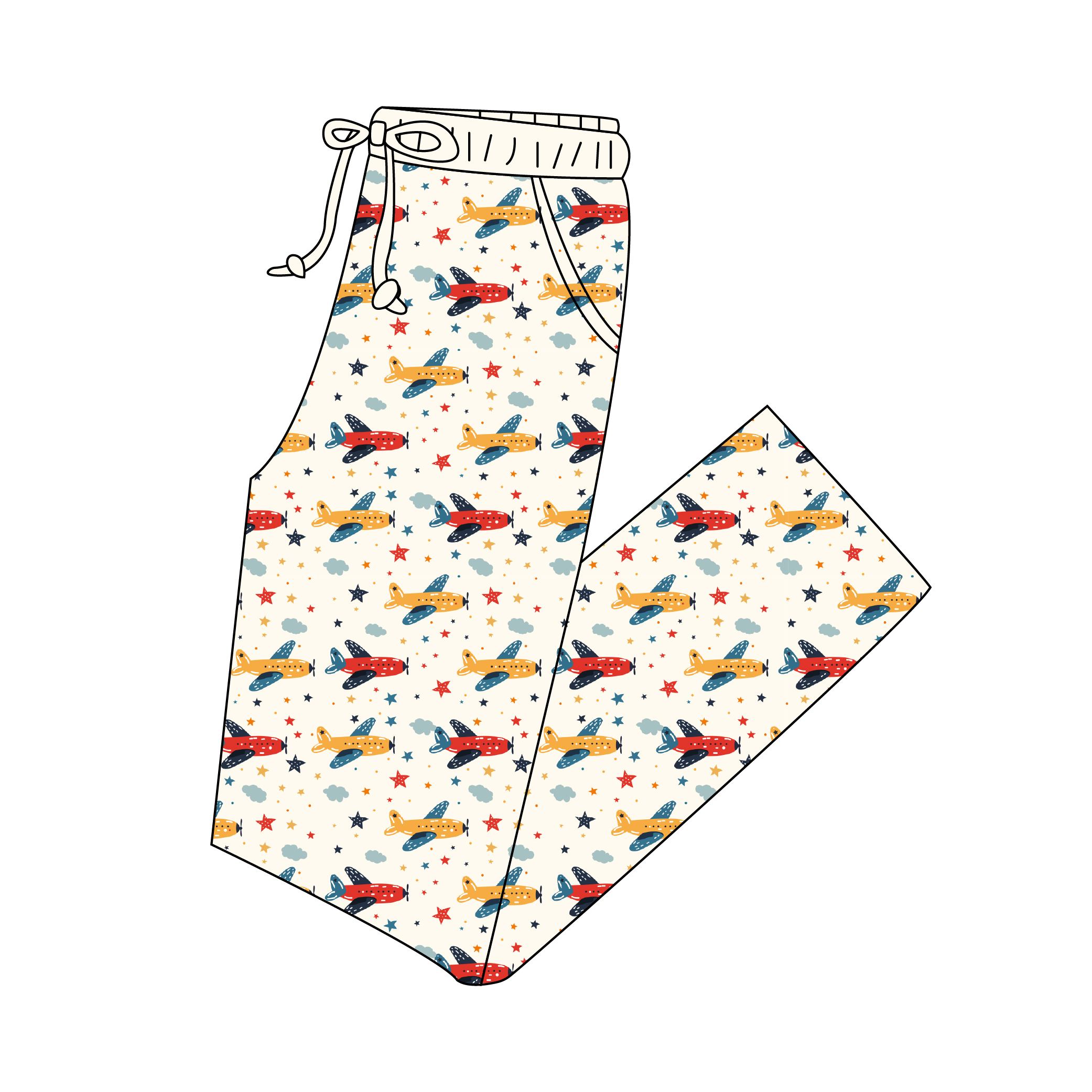 High Quality 220 Gsm Pattern Children Pajamas Pants Organic Bamboo Mama Joggers Casual Full Length Baby Girls Pajamas Trousers - Image 2