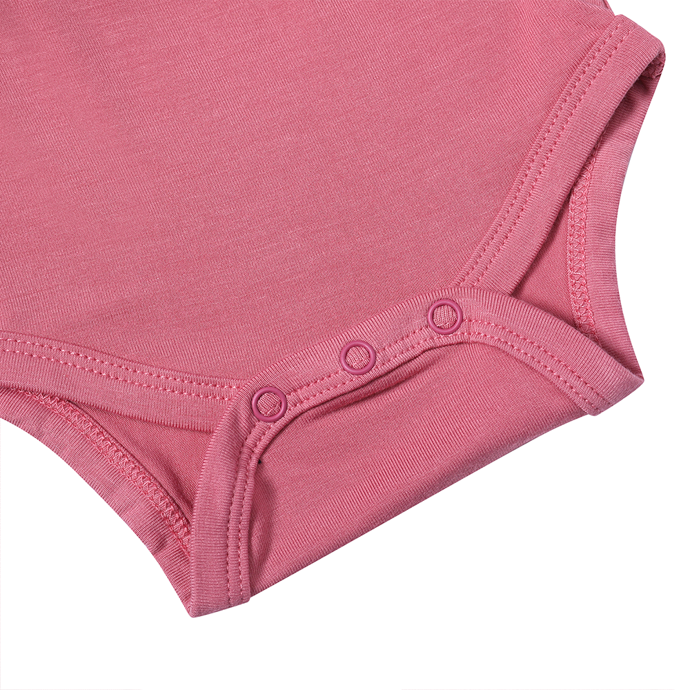 High Quality Baby Girls Onesie Dress Custom Bamboo Bodysuit Toddler Ruffle Shoulder Long Sleeve Casual Bodysuit Twirl Dress - Image 2