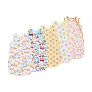 Customized Printing Colors 0.5tog 1.0tog Sleeping Bag Bamboo Spandex Fabric Baby Sleeping Sacks