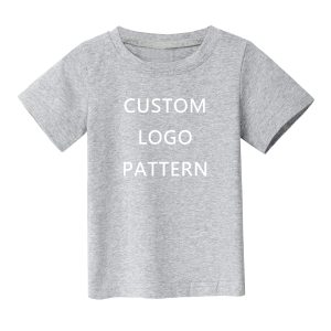 Custom Logo Printing Pima Cotton Baby Clothes Blank Infant T-Shirt Girl Boy Tshirt Summer Plain Toddler Baby T-Shirt