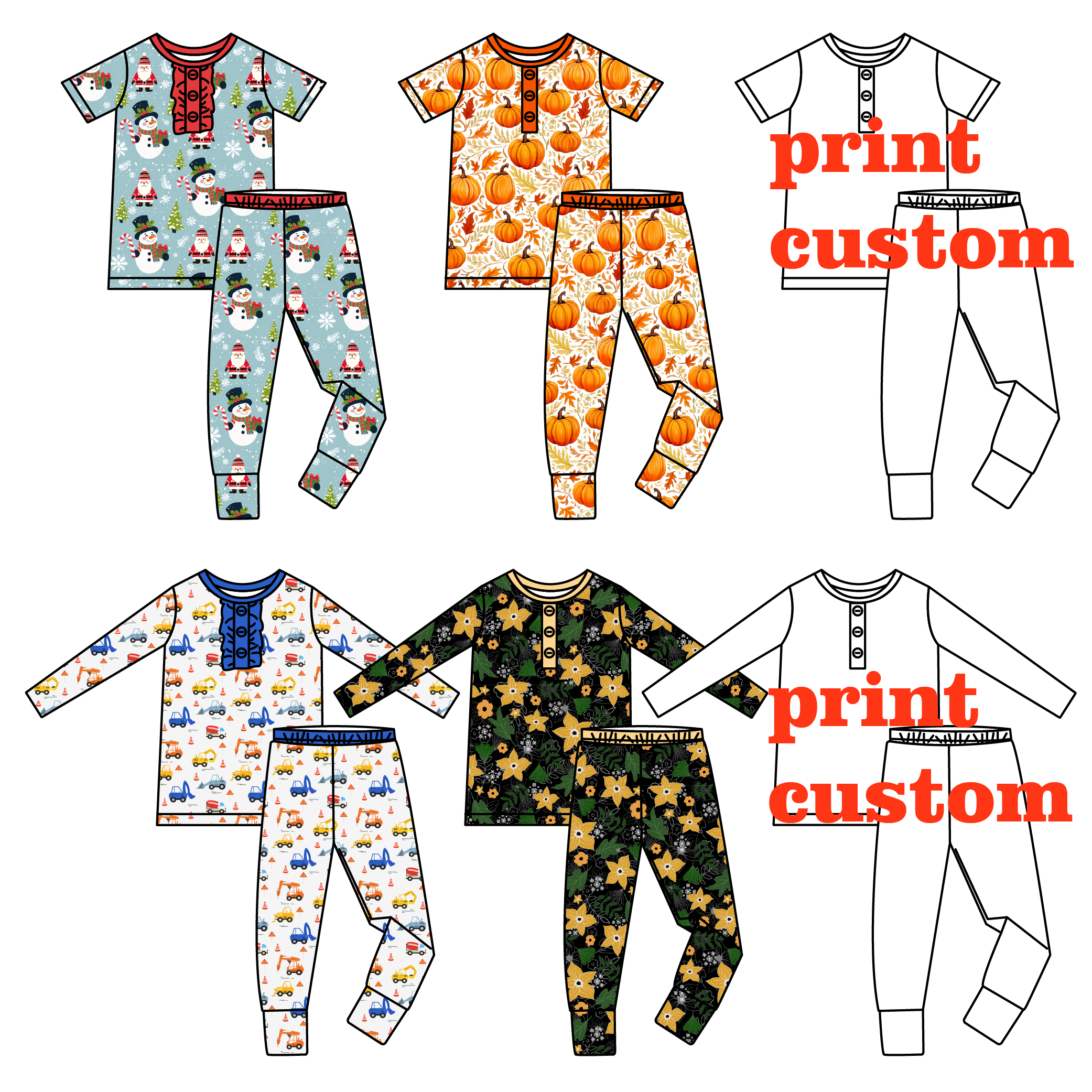 Hot Selling Bamboo Spandex Printing Kids Pajama Set 2pcs Sleepwear Clothes Children Soft Sleeper Shirt and Pants Baby Pyjamas - Image 5