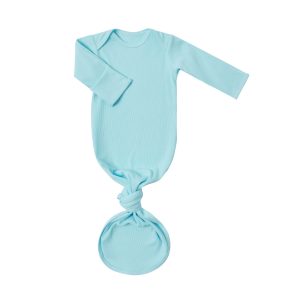 Custom Bamboo Baby Ribbed Knotted Gown Sleeper Newborn Infant Sleep Sack Bag Sleepwear