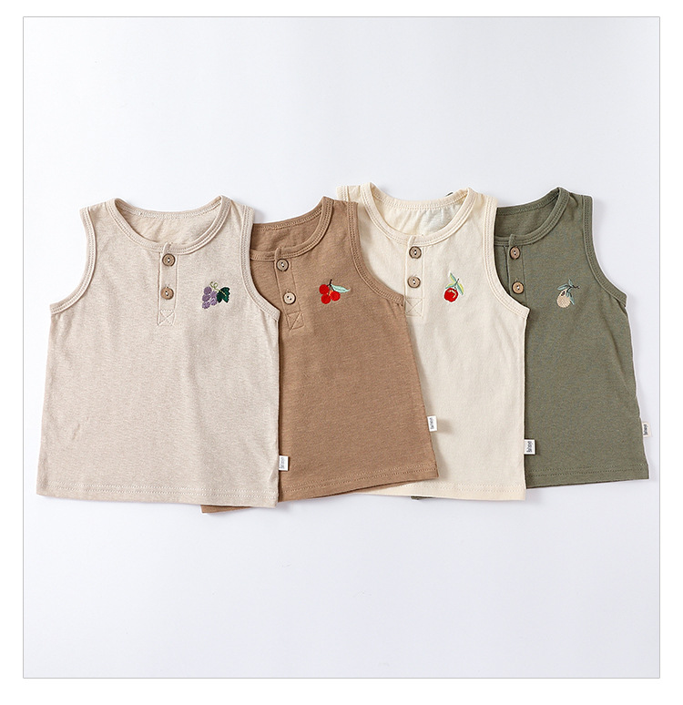 Custom Sleeveless New Born Baby Clothes Set Summer Toddler Sets Two Piece New Born Little Girls Boys Clothing Sets - Image 2