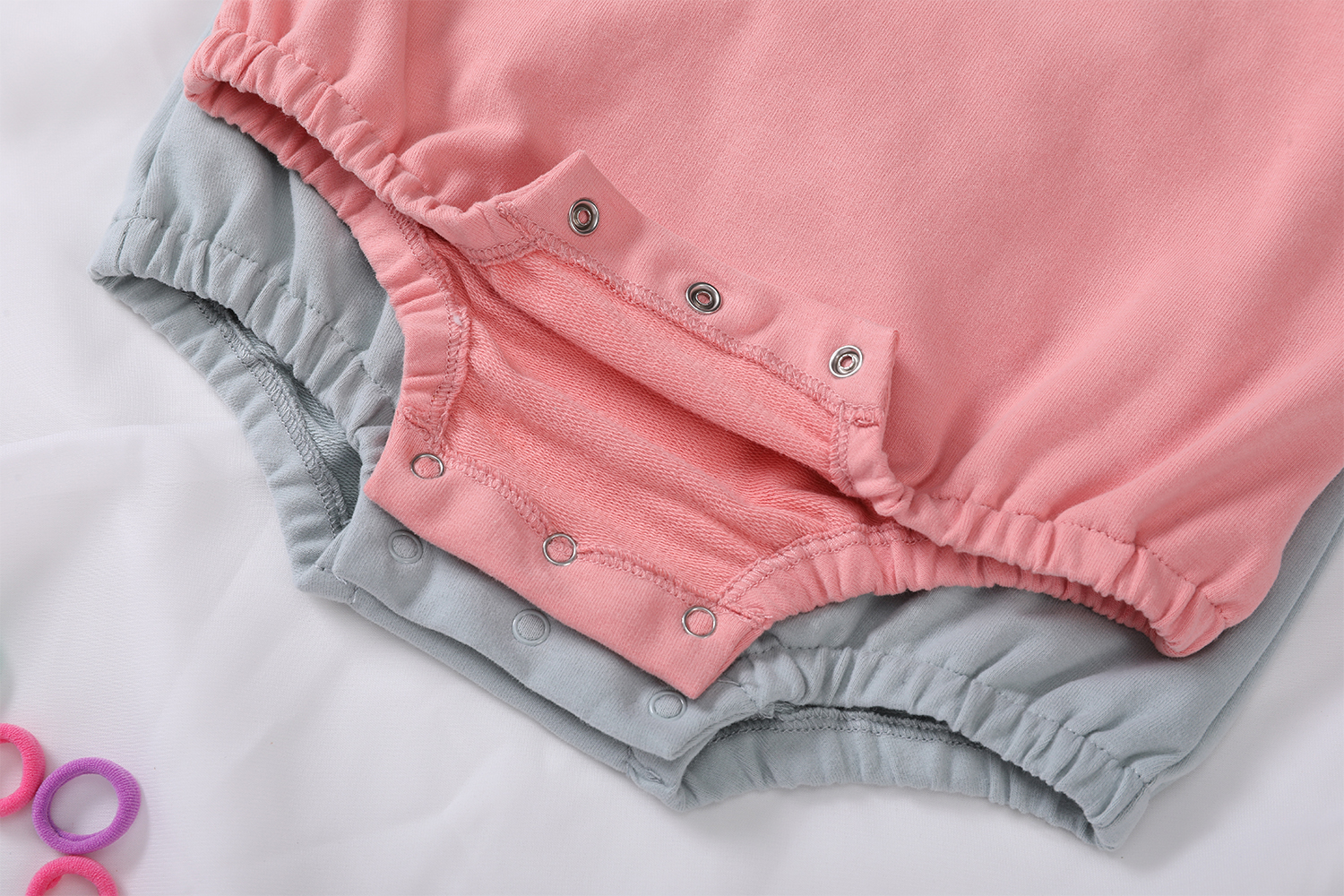 Oversize Baby Crewneck Sweatshirt Bodysuit French Terry Baby Boy Girl Toddler Onesie Short Sleeve Sweatshirt Bubble Romper - Image 6