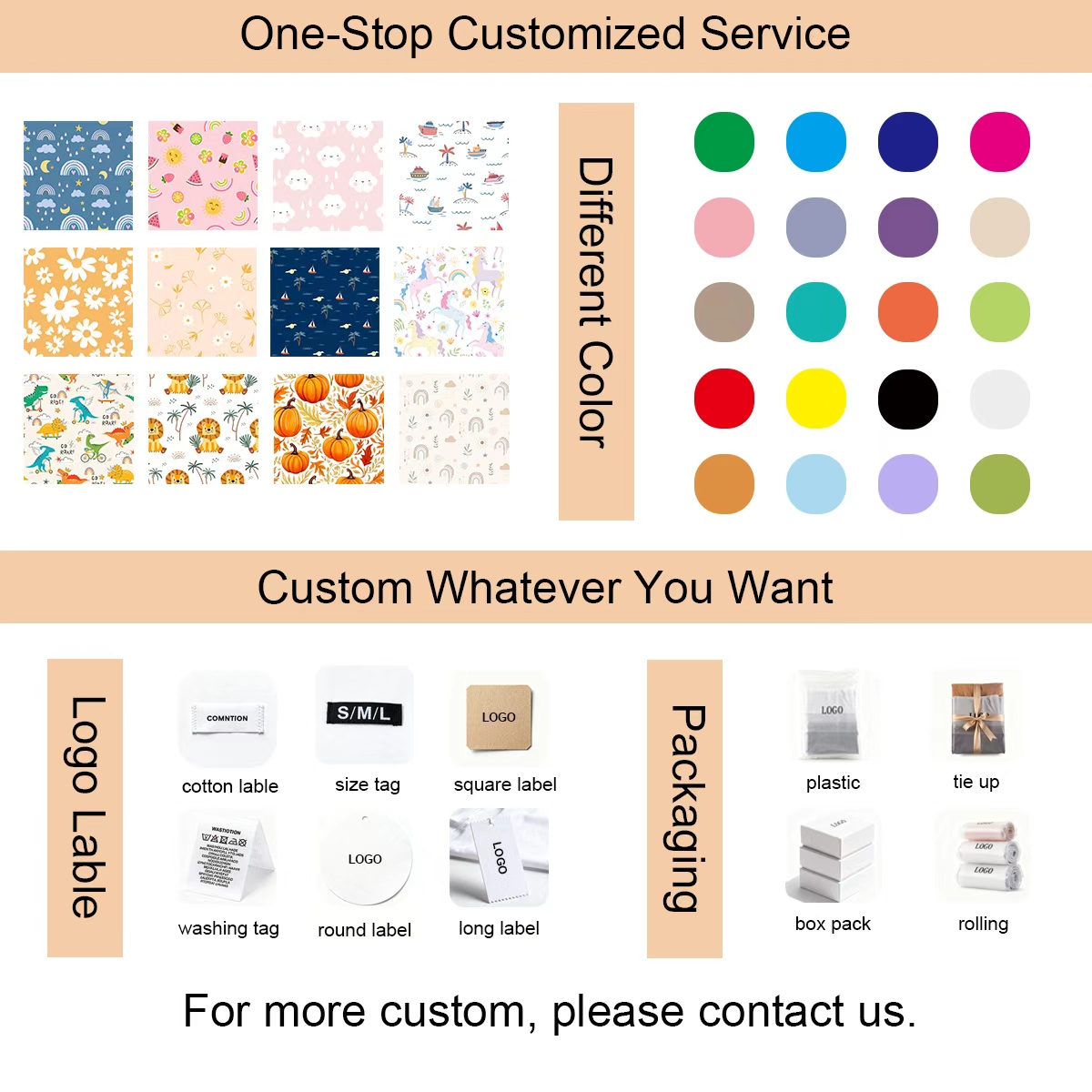 Factory Custom Print Baby Kid 95% Bamboo 5% Spandex Onesie Rompers Clothes Toddler Kid Pajamas Sleepwear Clothing for Kid - Image 4