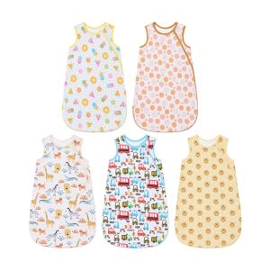 OEM Service Printing 0.5tog 1.0tog Warm Sleep Sack Bamboo Zipper Organic Baby Swaddle Sleep Sack