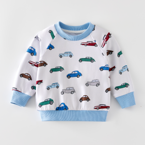 Customized Pattern Long Sleeve Children Sweatshirt Knitted Casual Oversize Toddler Hoodies Pullover Clothing Baby Tracksuit