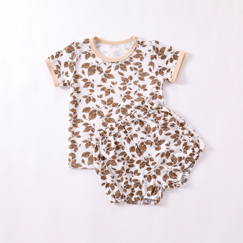 Toddler Summer Cotton Short Sleeve T-shirt and Shorts Set Baby Boys Girls Clothing Suit Two Piece Baby Outfit Clothing Set - Image 3