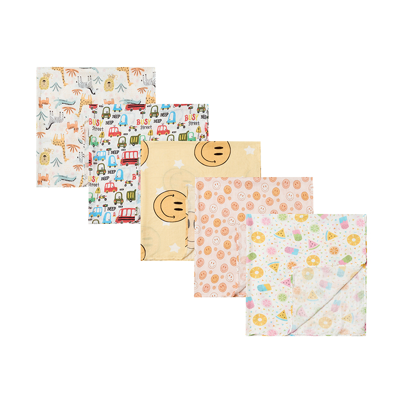 High Quality 70% Bamboo 30% Cotton Swaddle Muslin Blanket Baby 2 Layers Swaddle Wrap Receiving Blanket Swaddles for Newborn - Image 6