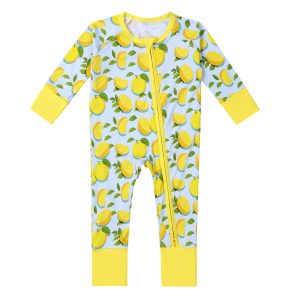 Custom Baby Romper Bamboo Viscose Jumpsuit Pjs Toddler Kid Children Clothes Zippy Romper Christmas Baby Bamboo Footed Pajamas