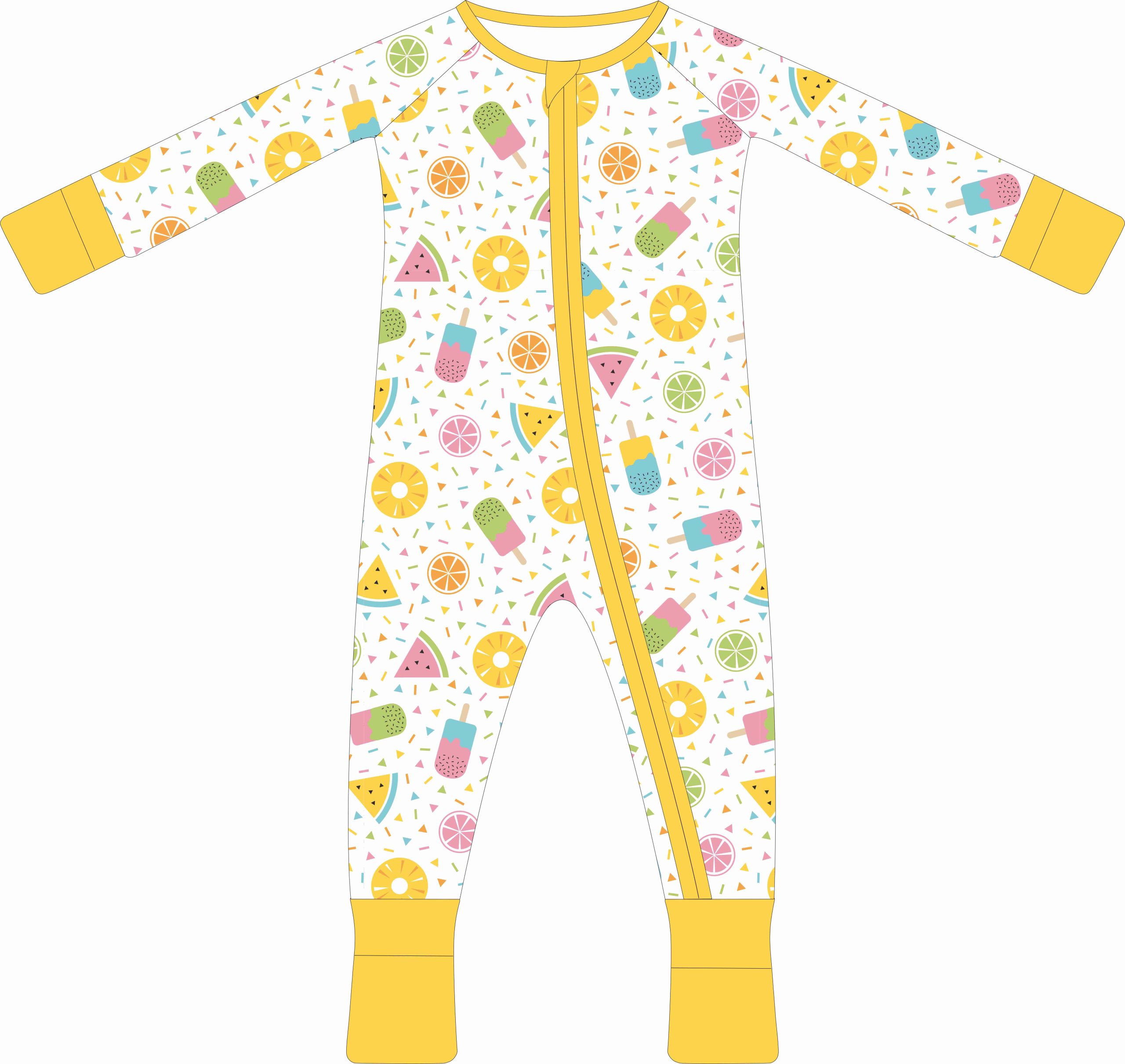 Wholesale Custom Print Custom Logo Baby Bamboo Clothes Spring Flower Baby Rompers Kids Clothes Bamboo Pajamas - Image 3