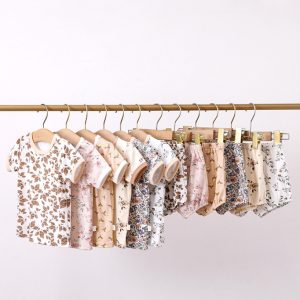 Toddler Summer Cotton Short Sleeve T-shirt and Shorts Set Baby Boys Girls Clothing Suit Two Piece Baby Outfit Clothing Set