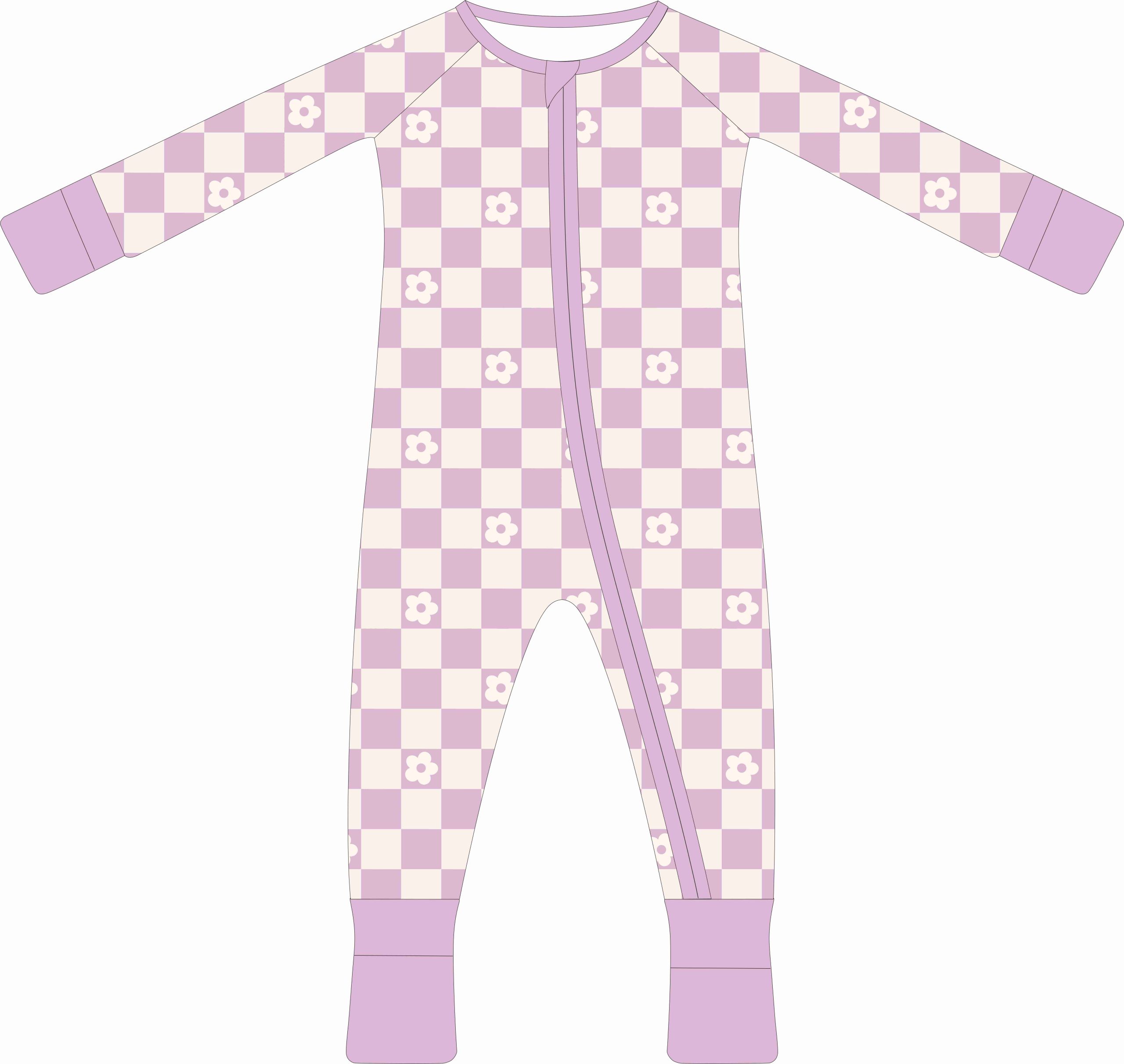 Wholesale Custom Print Custom Logo Baby Bamboo Clothes Spring Flower Baby Rompers Kids Clothes Bamboo Pajamas - Image 4