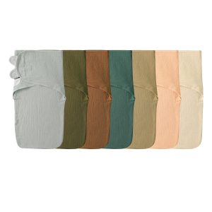 Custom 100% Muslin 0-6 Months Baby Sleep Sack Swaddles Bag Infant Soft Bamboo Muslin Wrap Swaddling Clothes Blanket for Newborns