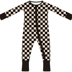 Custom Print Bamboo Baby Romper Footed Sleeper Romper Baby Bamboo Pajamas Toddler Kid Onesies Bamboo Pajamas Baby