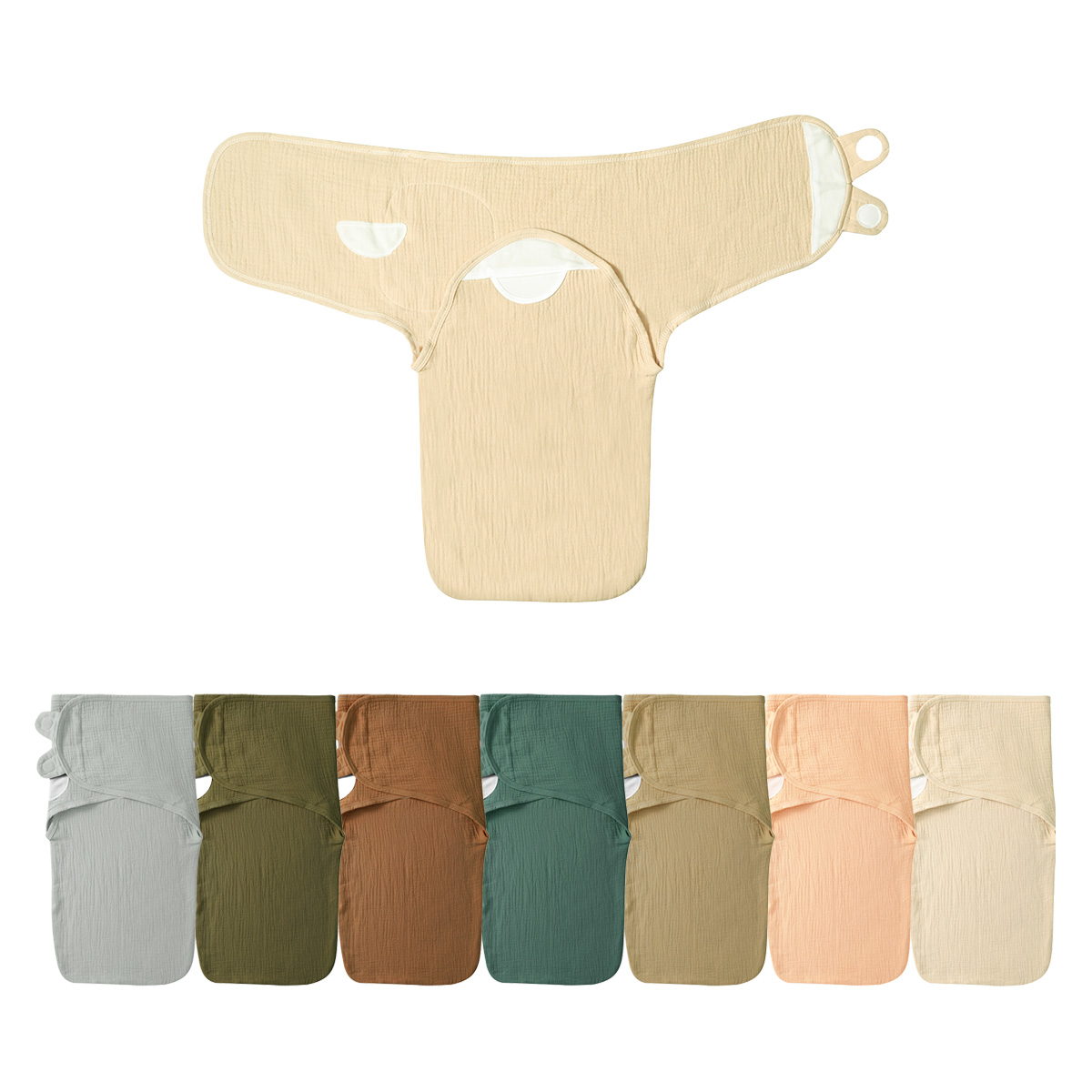 Wholesale Muslin Baby Boys Girls Sleep Bag Swaddle Sack Soft Adjustable Infant Swaddle Sleeping Bag Baby Swaddle Wrap Blanket - Image 4