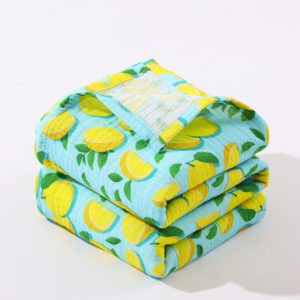 Multipurpose Newborn Baby 100% Cotton Fabric Muslin Blanket 47*47 Inches Baby Boys Girls Essentials Gift Blanket for Infant Baby