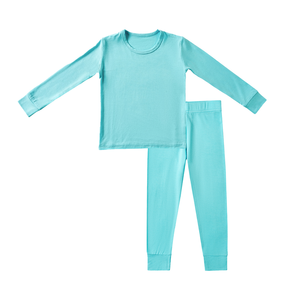 Custom Print Baby Organic 95% Bamboo 5% Spandex Pajamas Set Kids Pants Pajamas Sleepwear Clothes Wholesale Christmas Baby Bamboo - Image 4