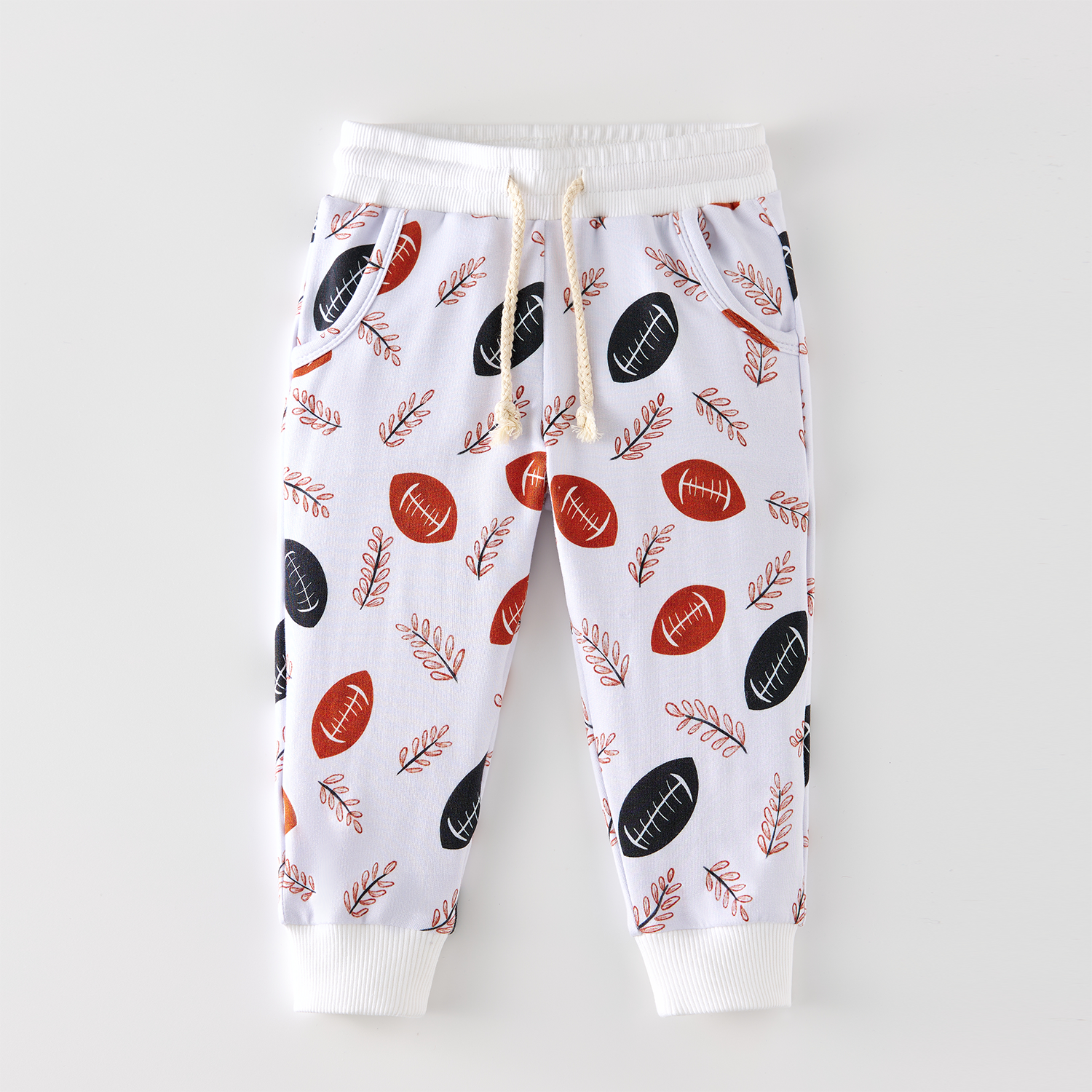 High Quality Toddler Organic Bamboo Solid Long Pants Clothes High Waist Drawstring Newborn Sport Pants Joggers Baby Sweatpants - Image 3