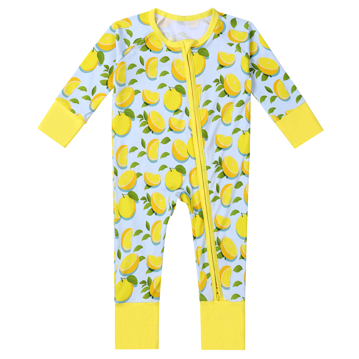 Custom Print Bamboo Baby Clothes Pajamas Bamboo Baby Zipper Footed Sleeper Romper Clothes Toddler Kid Onesies Bamboo Baby Pajama - Image 6
