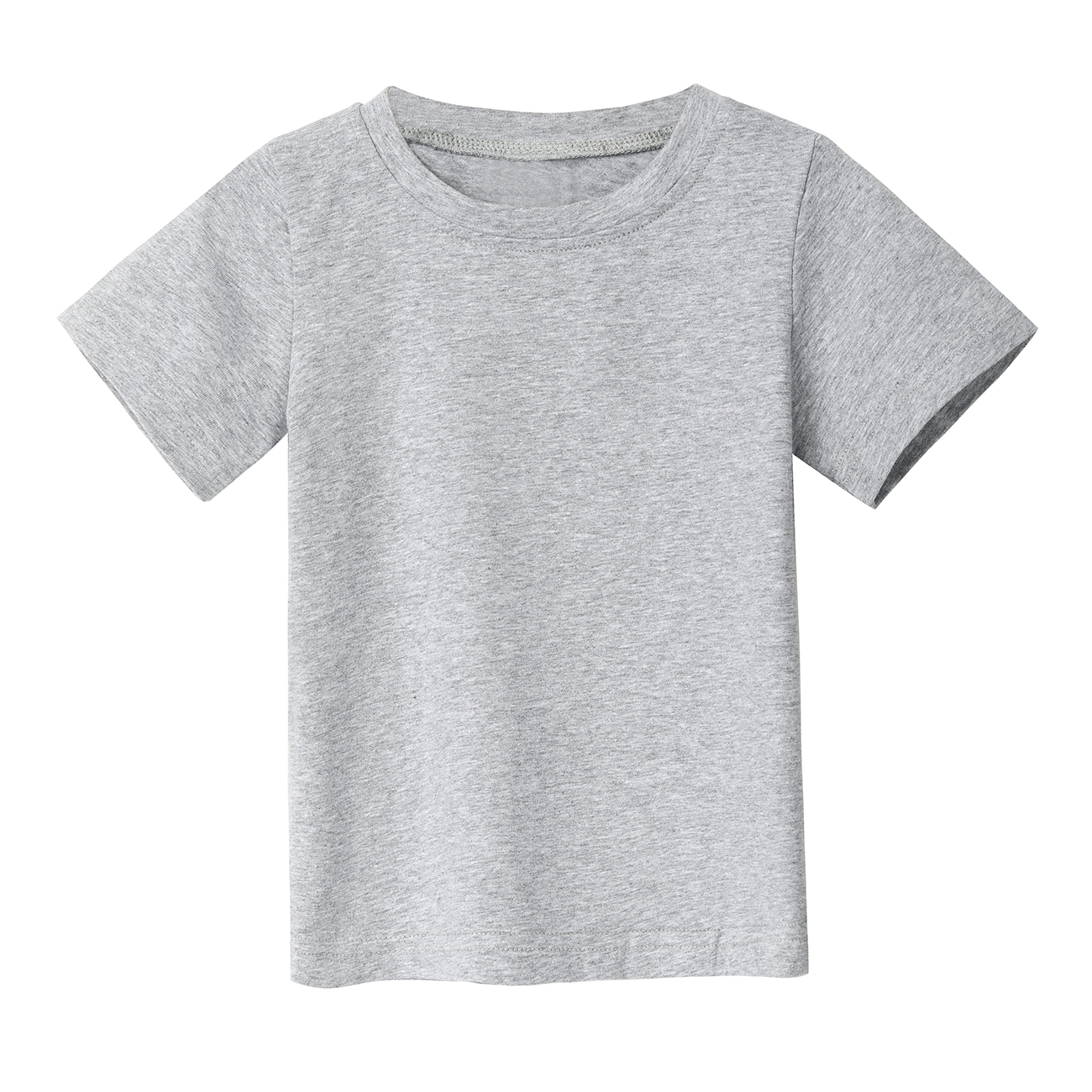 Custom Kid Short Sleeve Solid T Shirts 100% Organic Cotton Children Unisex Tshirt Summer Breathable T-Shirt for Toddler - Image 3