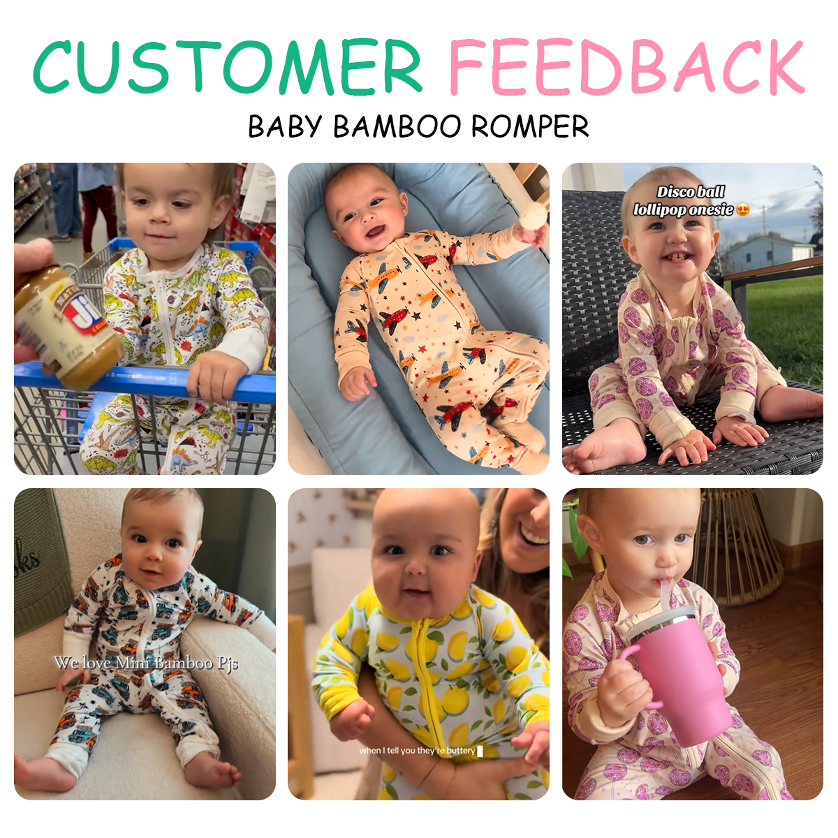 Custom Print Bamboo Baby Clothes Pajamas Bamboo Baby Zipper Footed Sleeper Romper Clothes Toddler Kid Onesies Bamboo Baby Pajama - Image 2