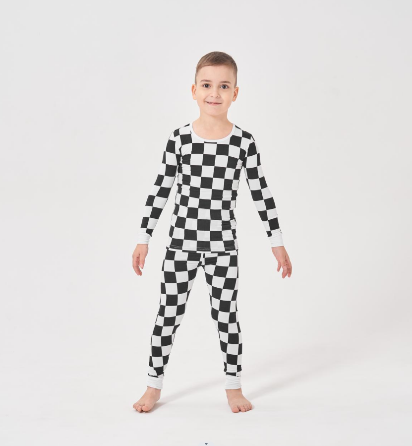 Custom Bamboo Viscose Baby Pajamas Organic 95% Bamboo 5% Spandex Two Pieces Set Sleepwear Clothes Children Kids Loungewear - Image 4