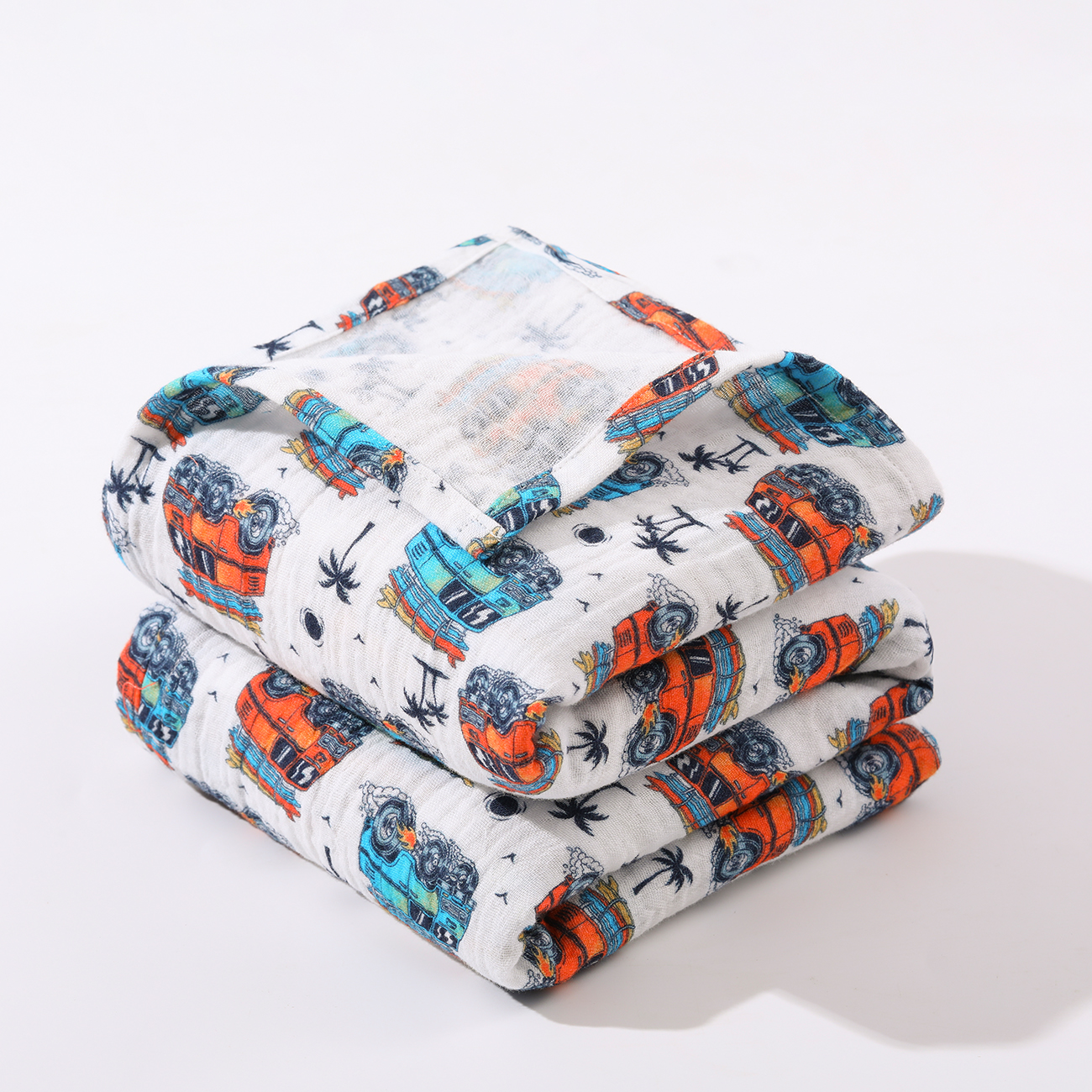 Super Soft Muslin Gauze Fabric 100% Cotton Baby Swaddle 120*120 cm Newborn Receiving Wrap Muslin Blanket for Baby