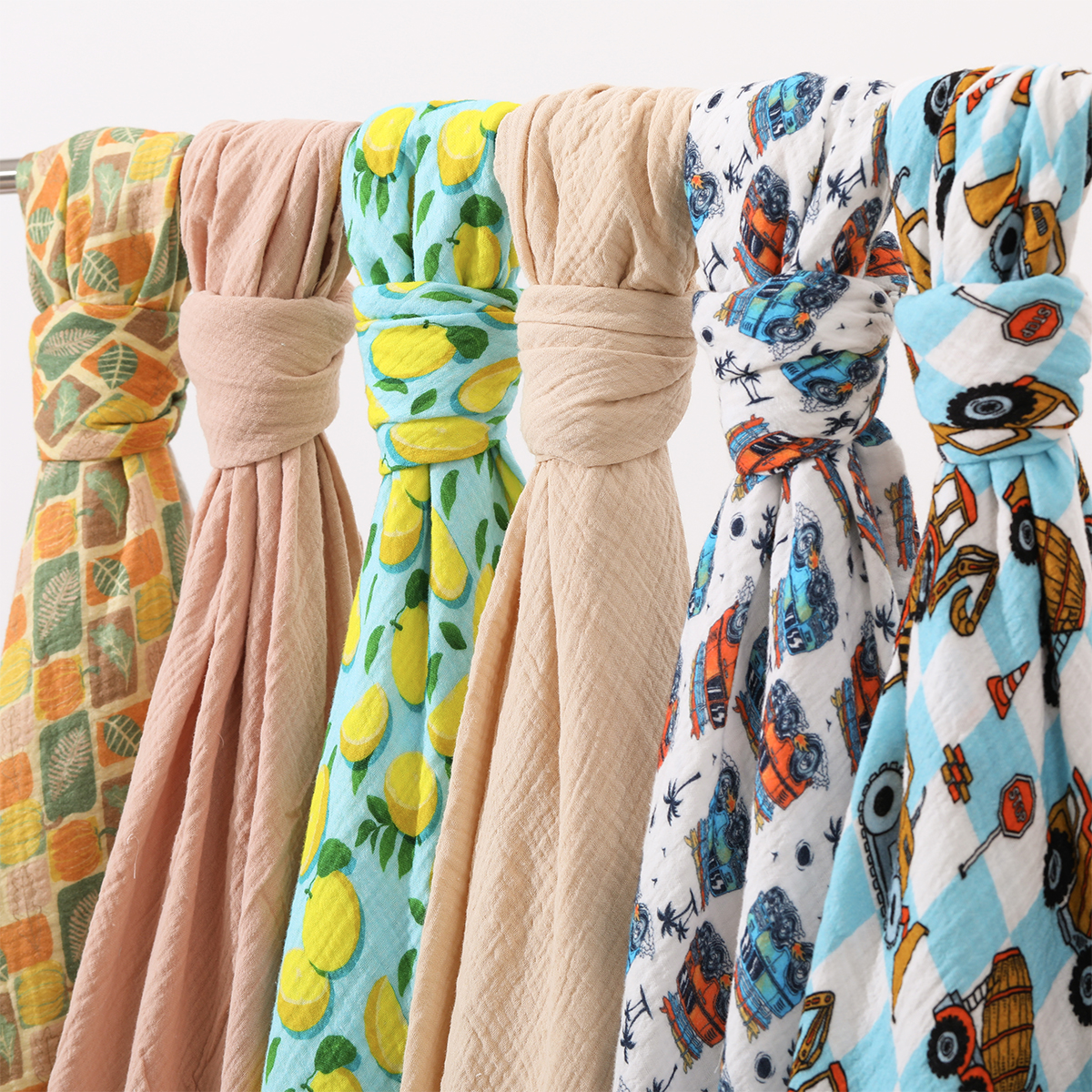 Custom Printed Muslin Swaddle 100% Cotton Newborn Blankets Soft Infant Wraps Baby Bedding Sleeping Blankets for Newborns - Image 2