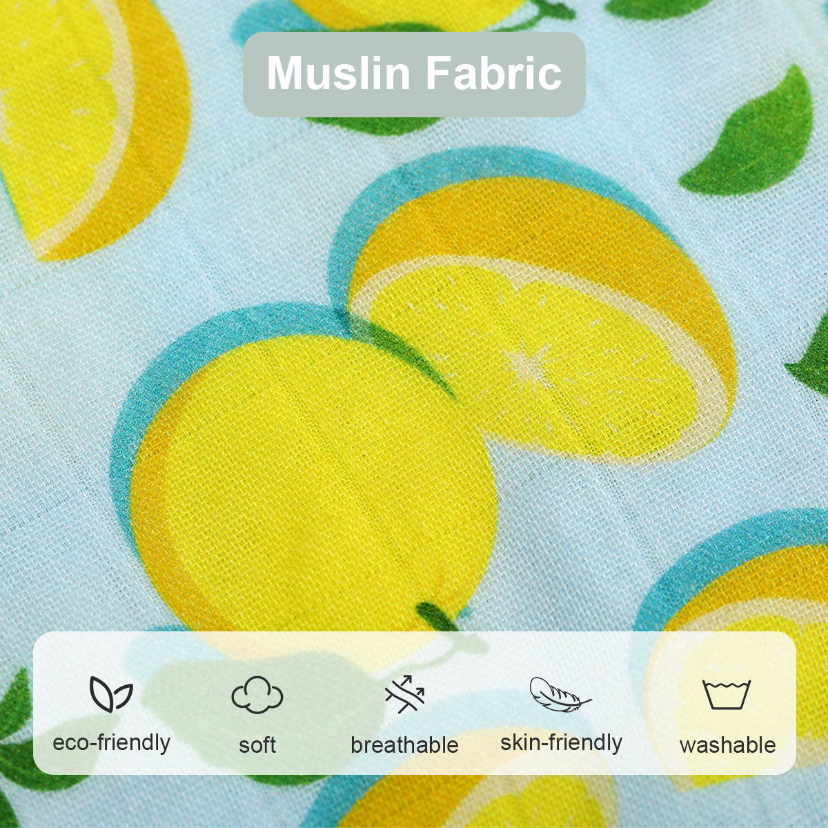 Ready to Ship Reactive Digital Printing Baby Swaddle Blanket Muslin Wrap Double Gauze Bamboo Cotton Print Infant Muslin Swaddle - Image 5