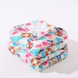 Eco-Friendly100% Cotton Muslin Newborn Swaddle Wrap Double Layer Infant Blanket Cotton Gauze Fabric Baby Receiving Blanket