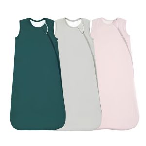 Bamboo Baby Sleep Clothes TOG 0.5 TOG1.0 TOG2.5 Newborn Sleep Sack Breathable Zipper Printed Solid Baby Sleeping Bag