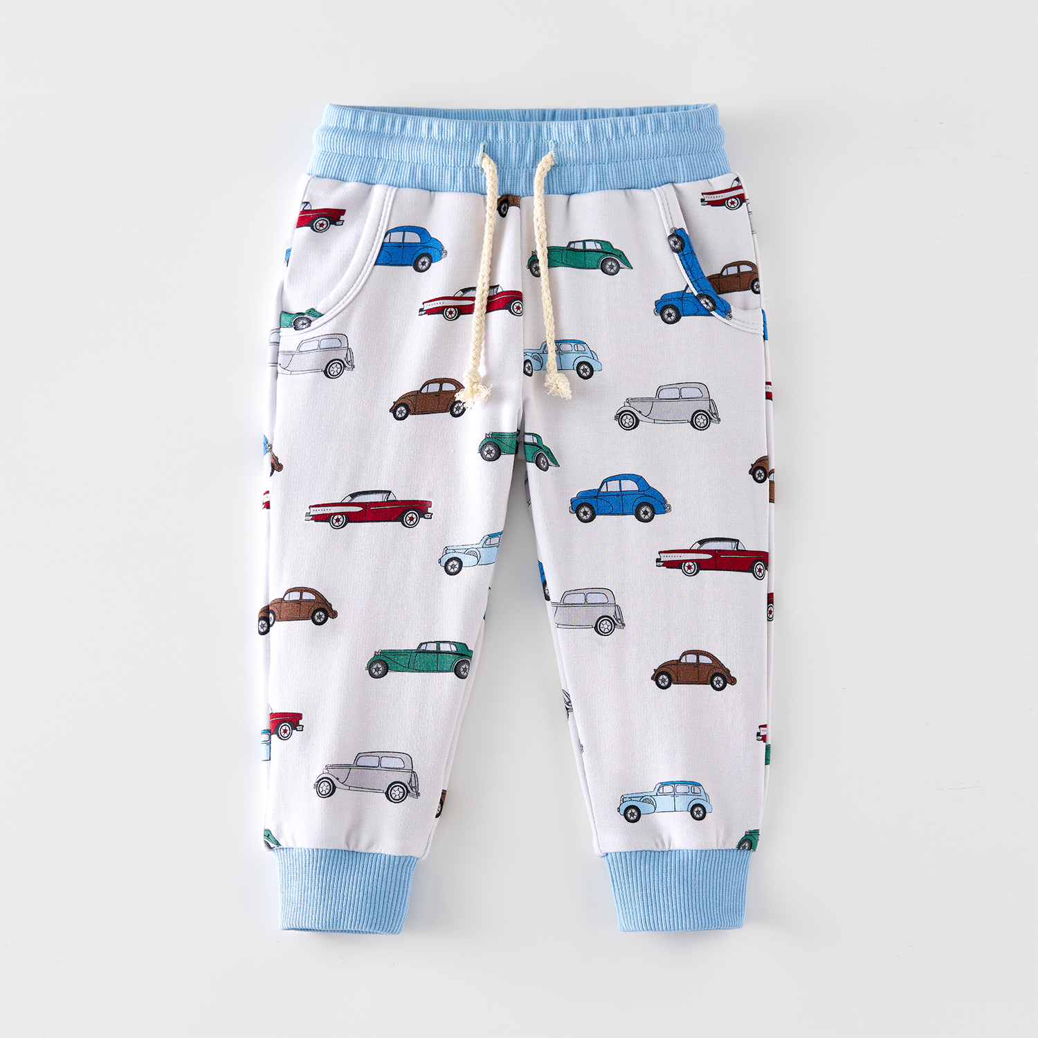 High Quality Toddler Organic Bamboo Solid Long Pants Clothes High Waist Drawstring Newborn Sport Pants Joggers Baby Sweatpants - Image 2