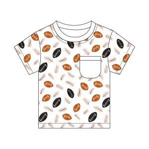 Printing Baby Boys Girls T-shirt Short Sleeve Breathable Top Shirt logo Design Sweat T Shirts Casual Children Tees with Pocket