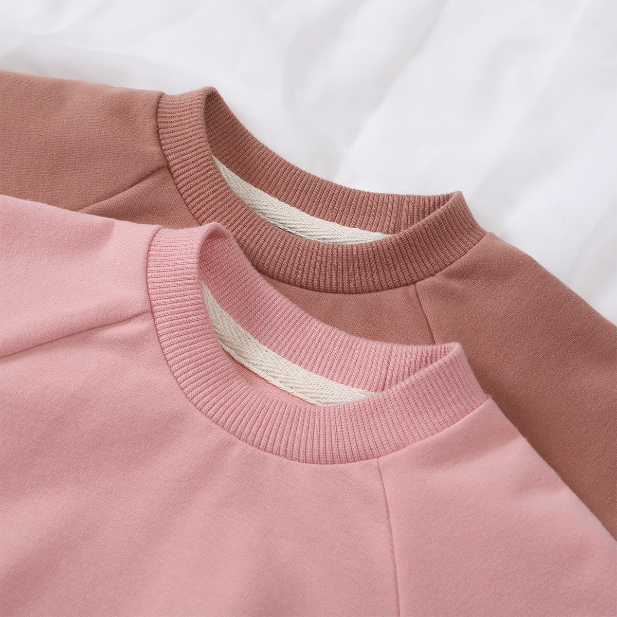 Custom Unisex Organic Bamboo Cotton Two-piece Kids Clothing Sets French Terry Baby Jogger Set Kid Tracksuits Bamboo Sweatshirt - Image 6