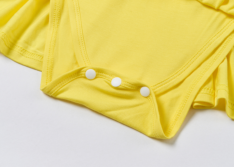 Custom Printing Toddler Summer Bamboo Dress Little Girls Bodysuit Romper Dress Short Sleeve Twirl Dress for Newborn Baby Girl - Image 6