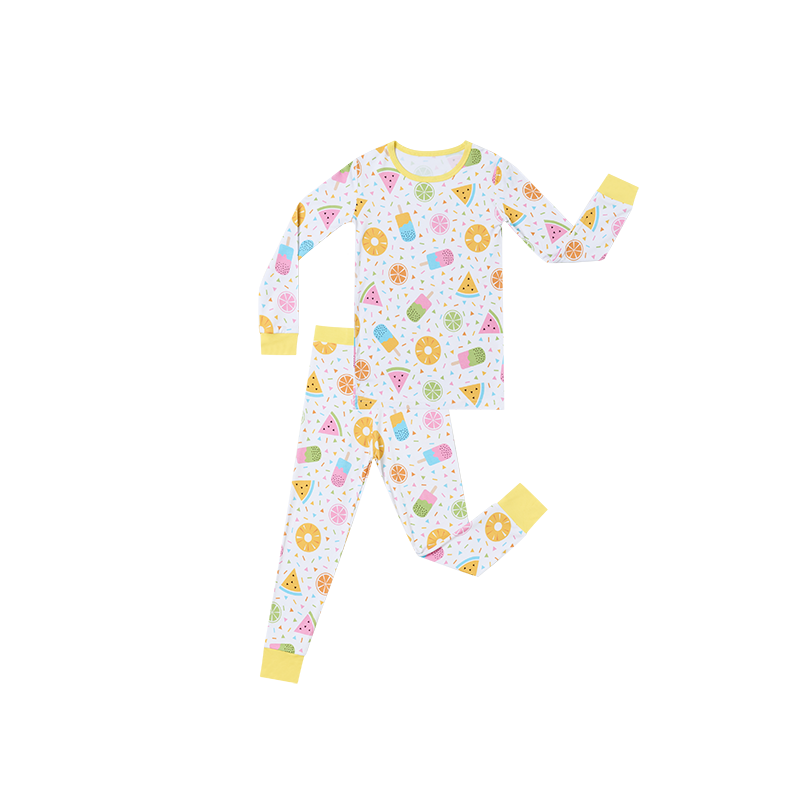 Custom Print Bamboo Baby Toddler Sleepwear Pjs Clothing Set Kid Long Sleeve Two Pieces Pajamas Sets - Image 5