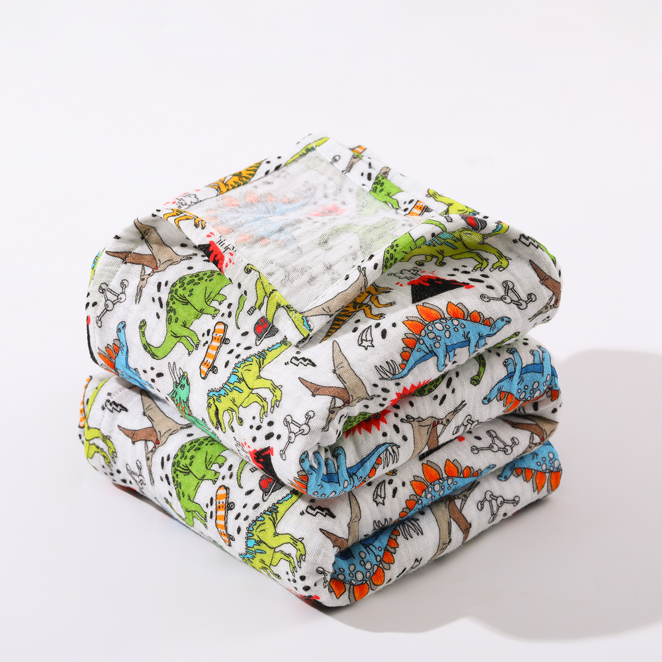 Eco-Friendly100% Cotton Muslin Newborn Swaddle Wrap Double Layer Infant Blanket Cotton Gauze Fabric Baby Receiving Blanket - Image 3