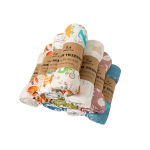 70% Bamboo 30% Cotton Soft Newborn Baby Infant Plain Solid Color Muslin Bamboo Cotton Swaddle Receiving Blanket Wraps