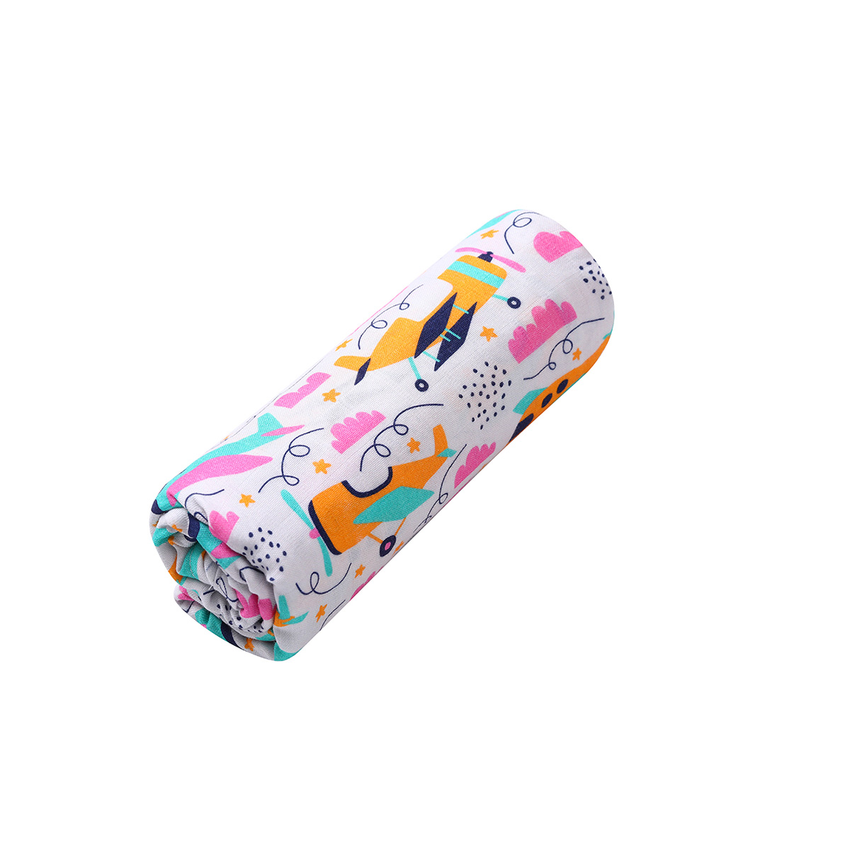 Ready to Ship Reactive Digital Printing Baby Swaddle Blanket Muslin Wrap Double Gauze Bamboo Cotton Print Infant Muslin Swaddle - Image 6